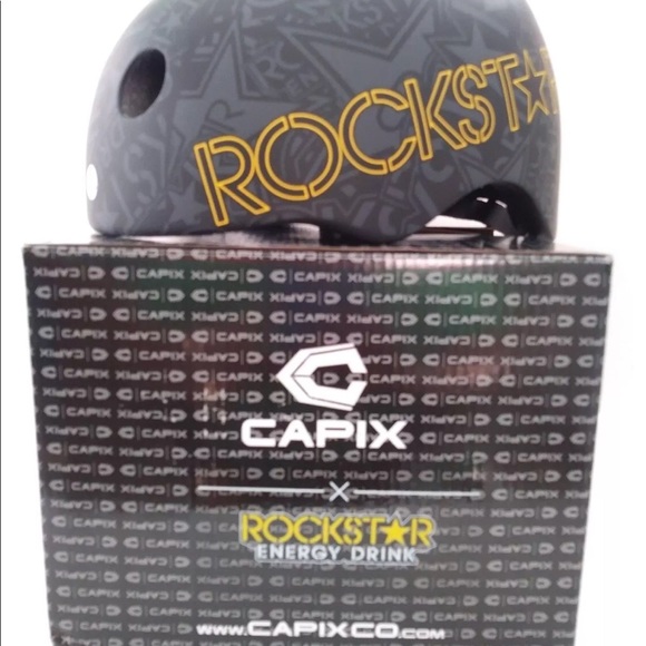 Capix Rockstar Energy Skateboarding/Biking Helmet - Picture 4 of 8